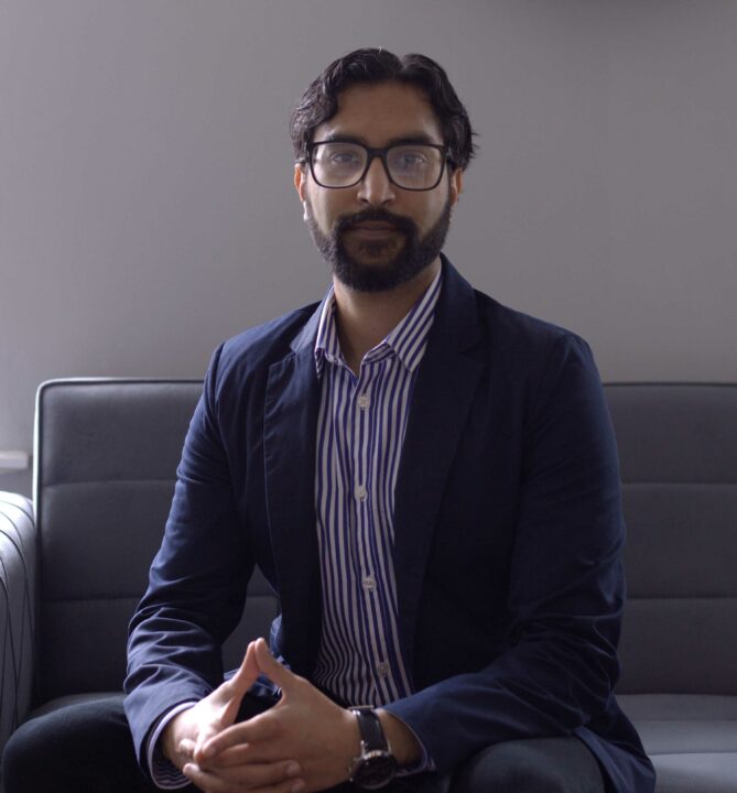 Portrait of a Trainee in a suit