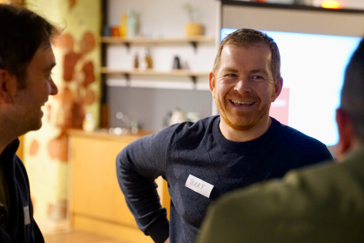 Photos of Terry and others on the CodeYourFuture course.