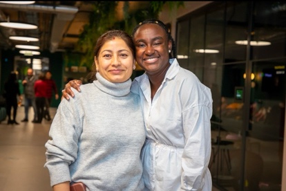 Photo of Andriano and another member of the CYF community